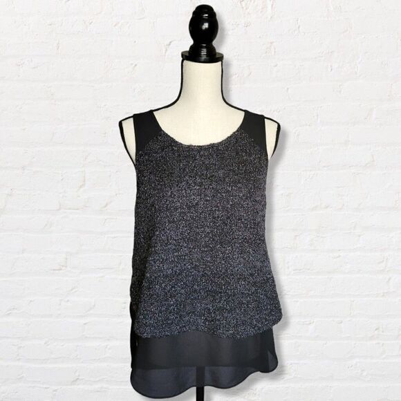 Sanctuary Sleeveless Black and Gray Blouse Size Small - Picture 1 of 9